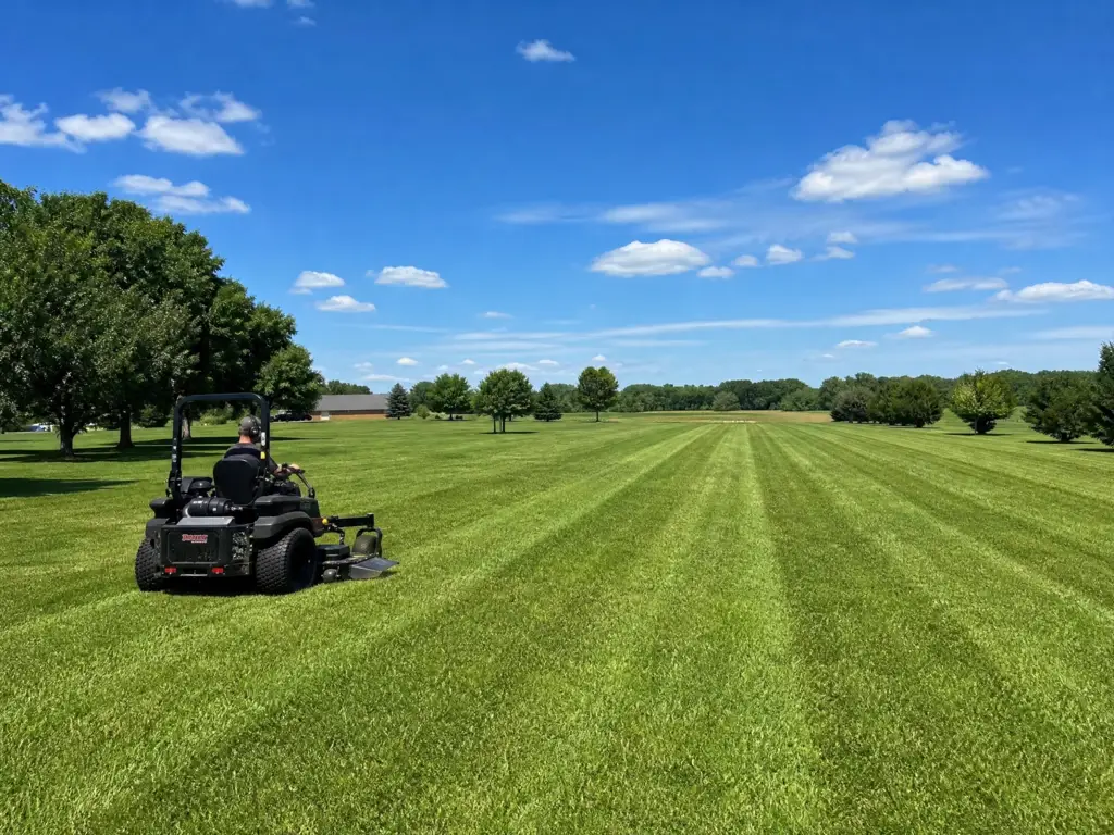 Large Property Mowing in Godfrey, IL by Wicks Land and Yard Management